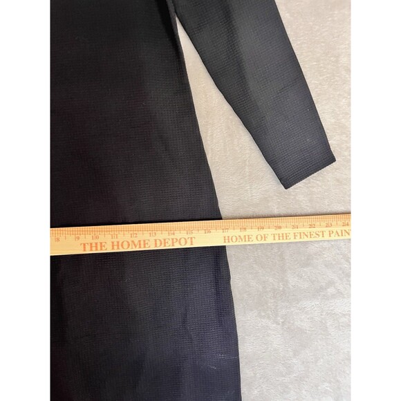 Sonnet James A Play Dress Women's Size XS Black Textured Long Sleeve Stretch - Picture 6 of 10